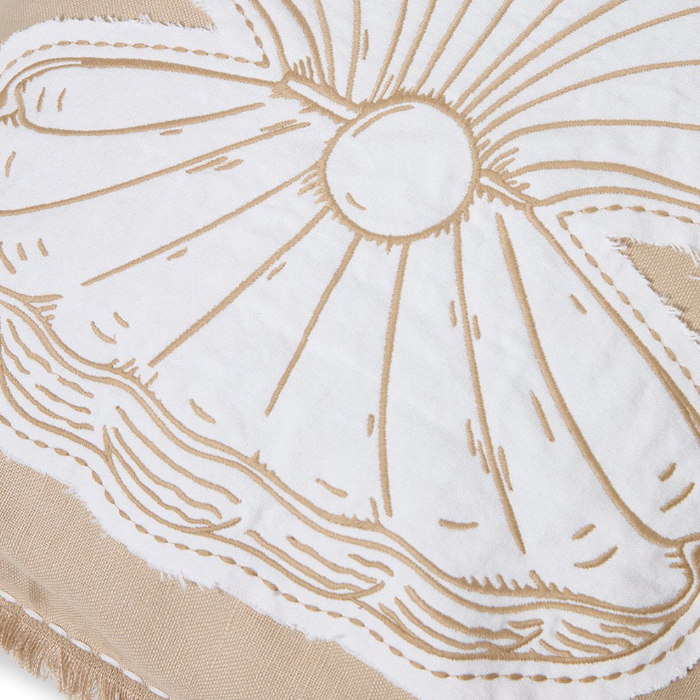 Lexington Summer Embroidered Patch Linen/Cotton Kuddfodral
